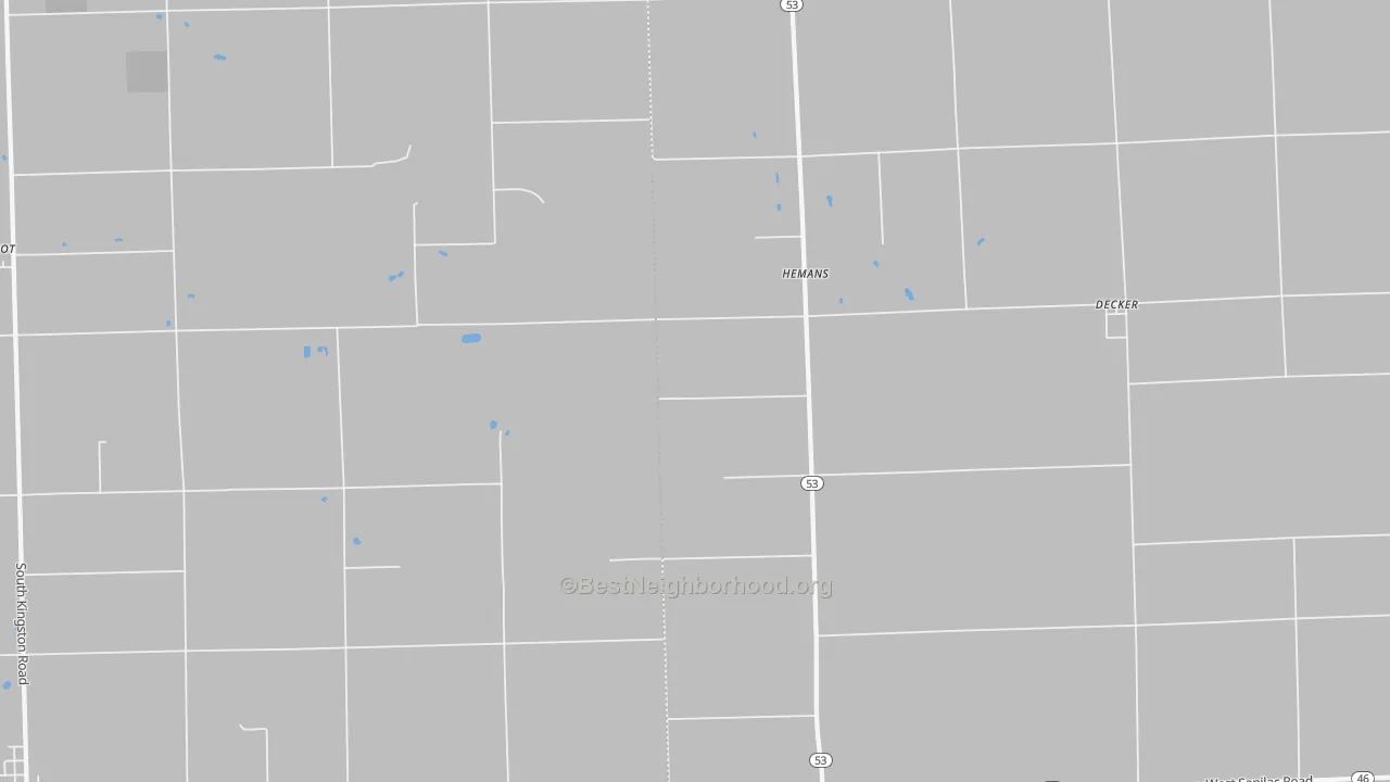 Transit Grade map of Hemans, MI