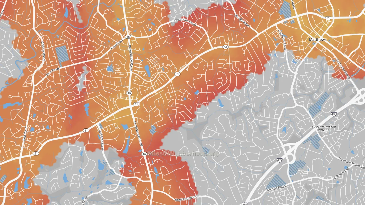 Transit Grade map of Hembstead, Charlotte, NC