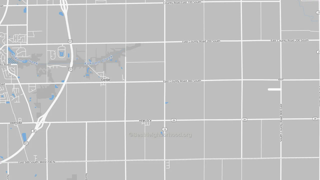 Transit Grade map of Hemlock, IN
