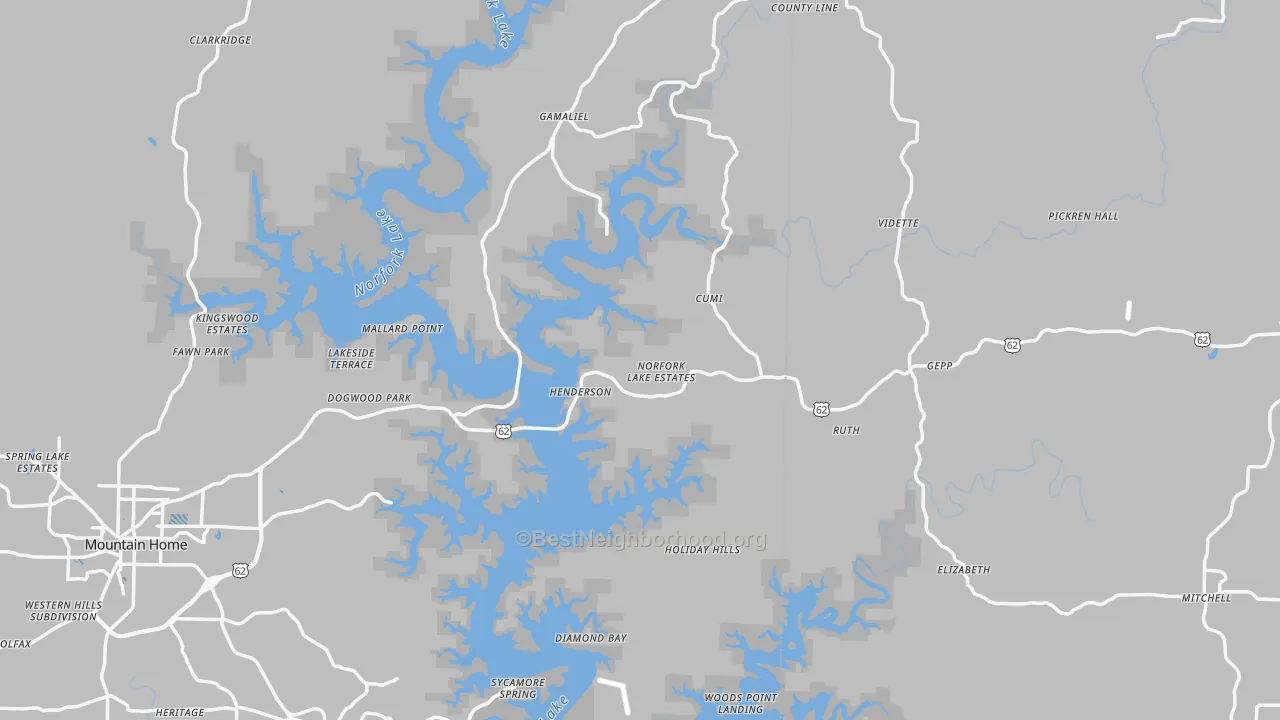 Transit Grade map of Henderson, AR
