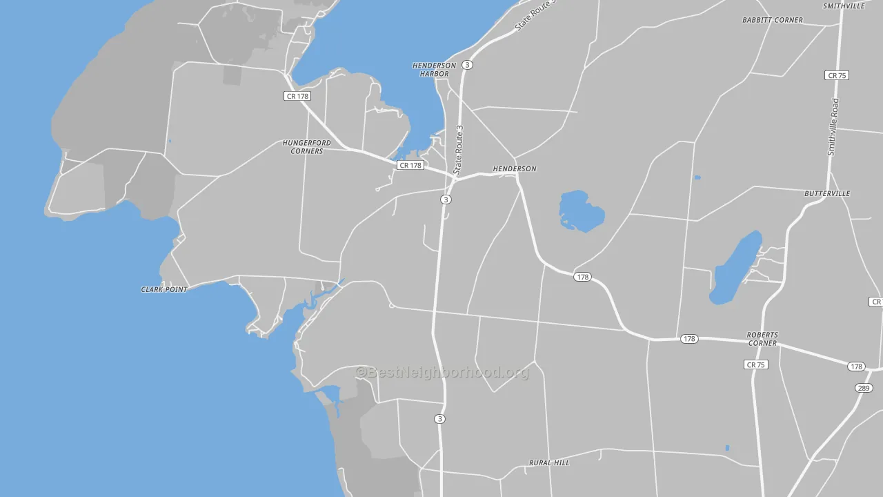 Transit Grade map of Henderson, NY