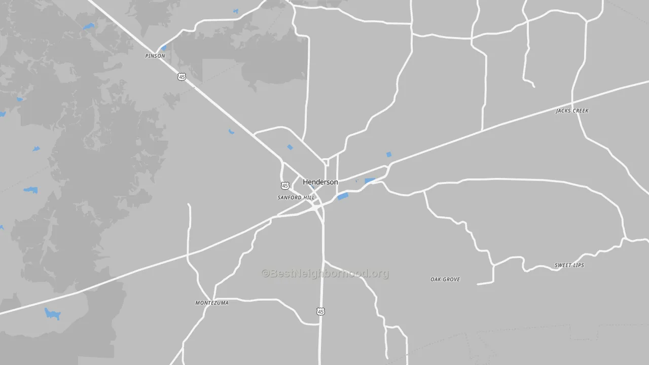 Transit Grade map of Henderson, TN