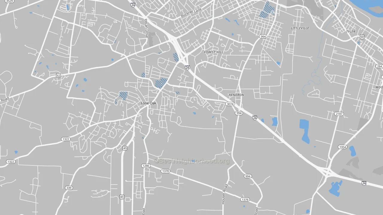 Transit Grade map of Hendron, KY