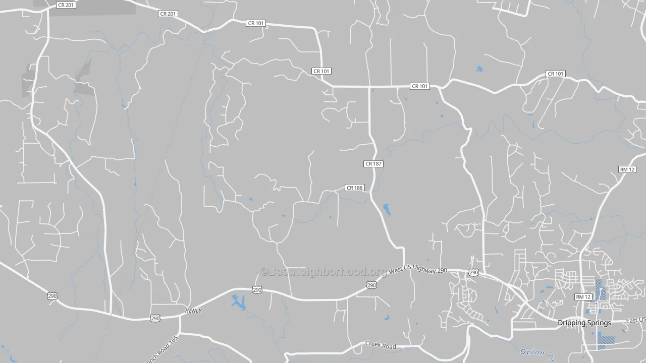 Transit Grade map of Henly, TX