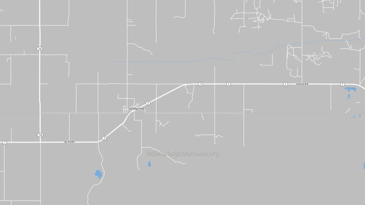 Transit Grade map of Hennepin, OK