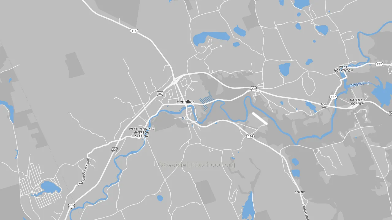 Transit Grade map of Henniker, NH