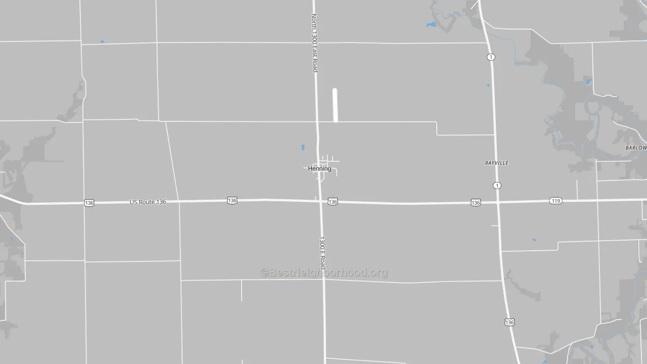 Transit Grade map of Henning, IL