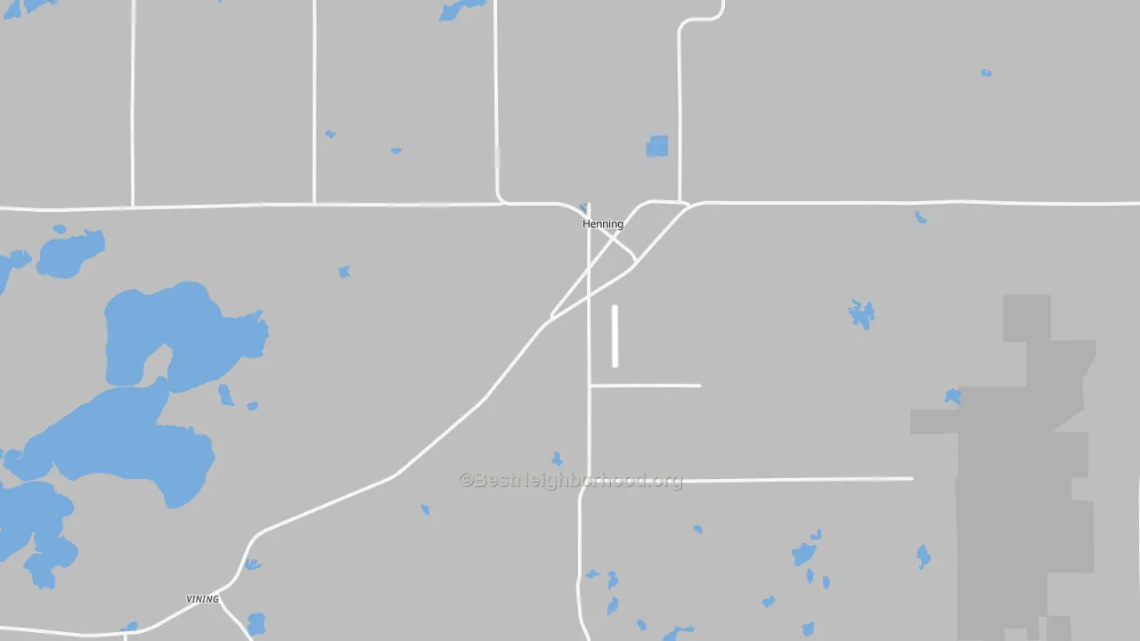 Transit Grade map of Henning, MN
