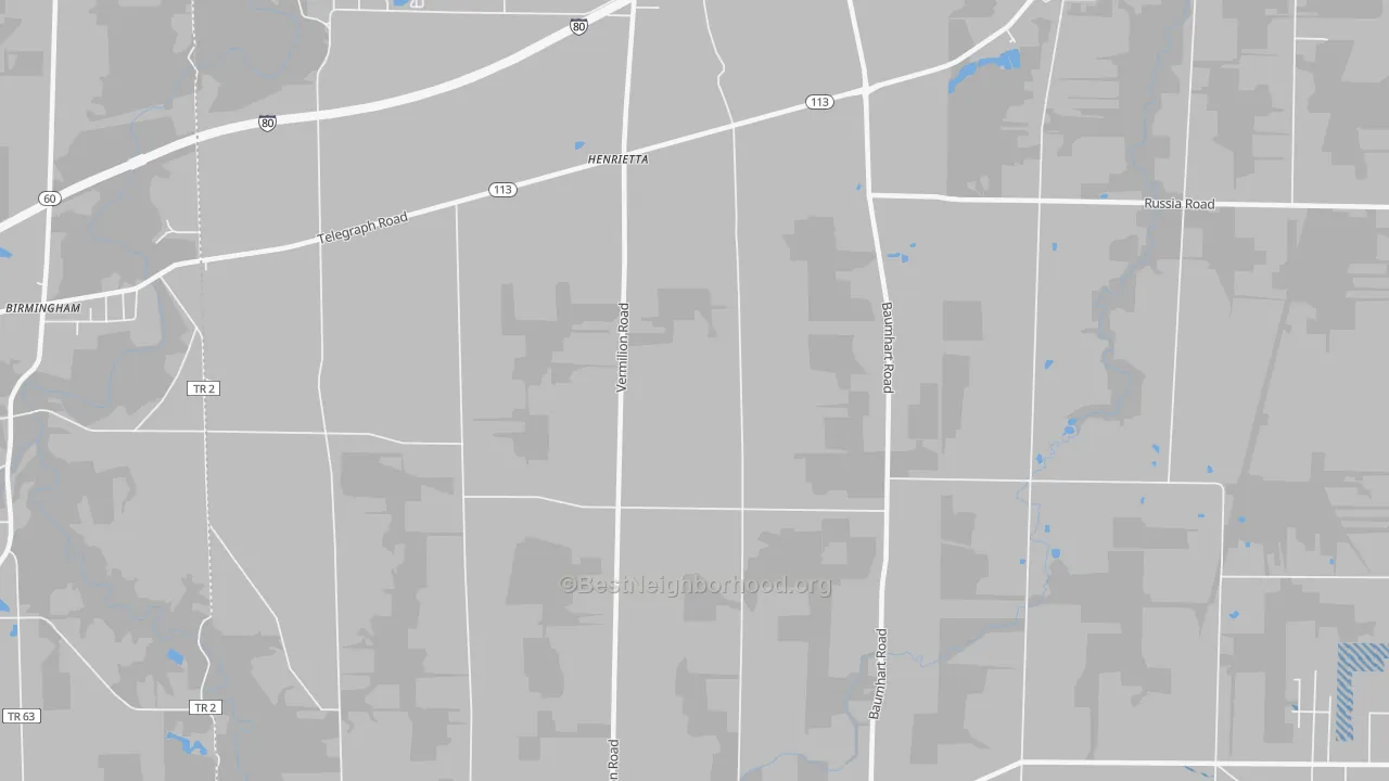 Transit Grade map of Henrietta, OH