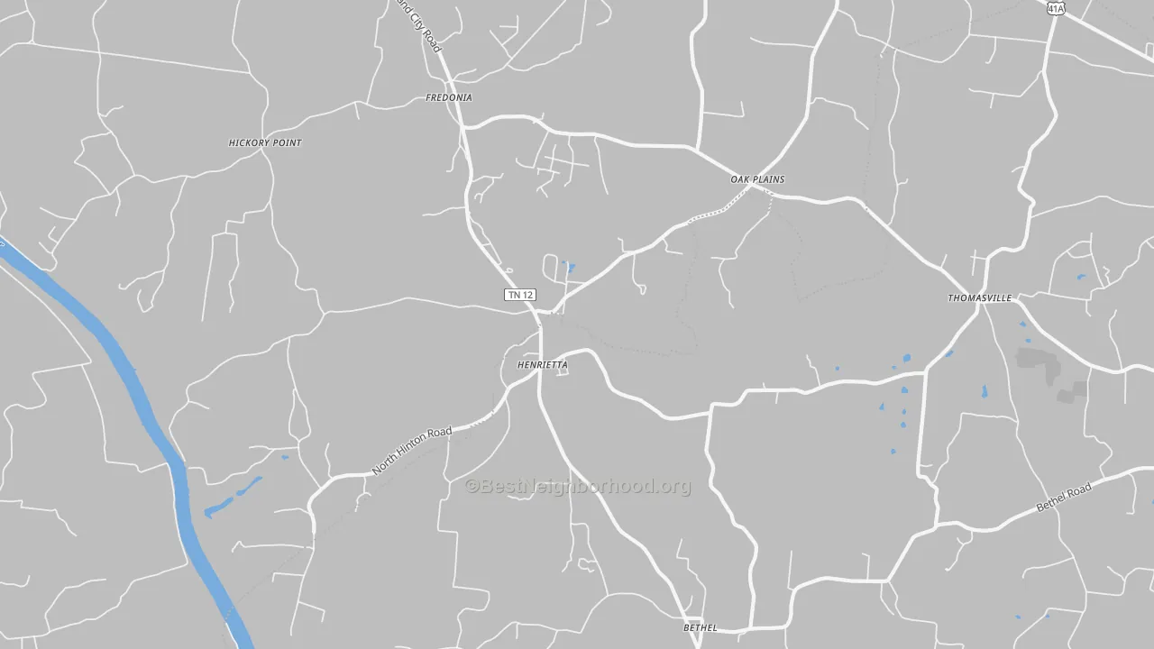 Transit Grade map of Henrietta, TN