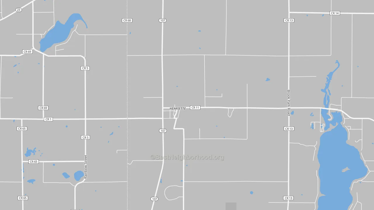 Transit Grade map of Henriette, MN