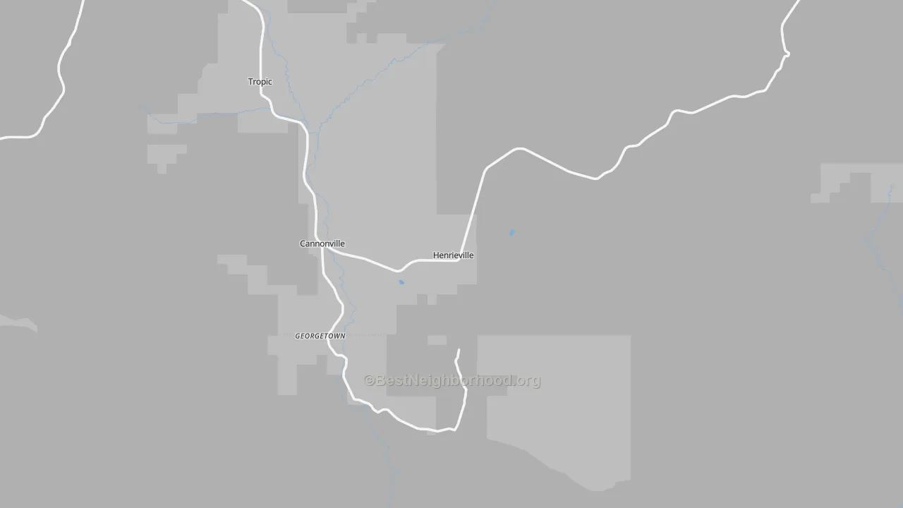 Transit Grade map of Henrieville, UT