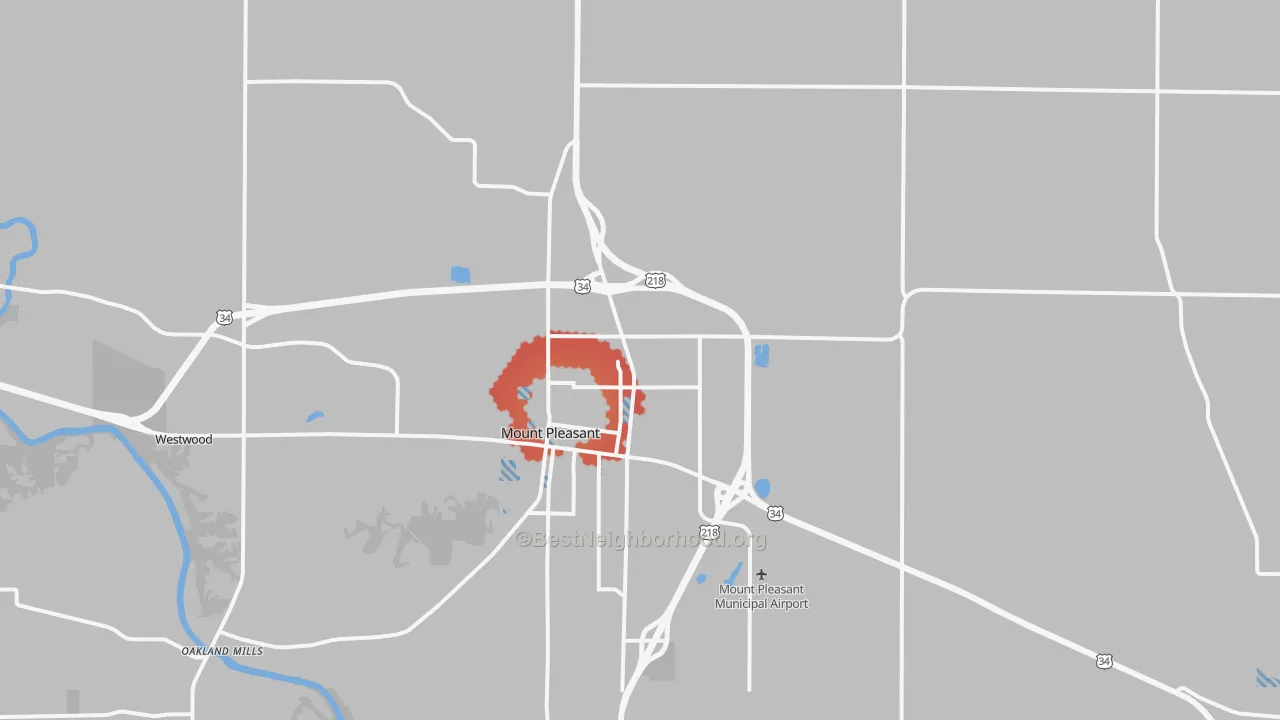 Transit Grade map of Henry County, IA