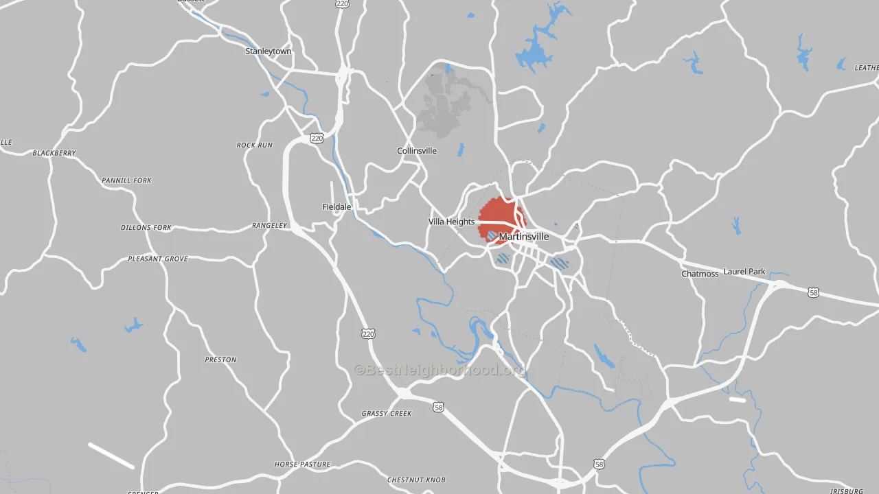 Transit Grade map of Henry County, VA