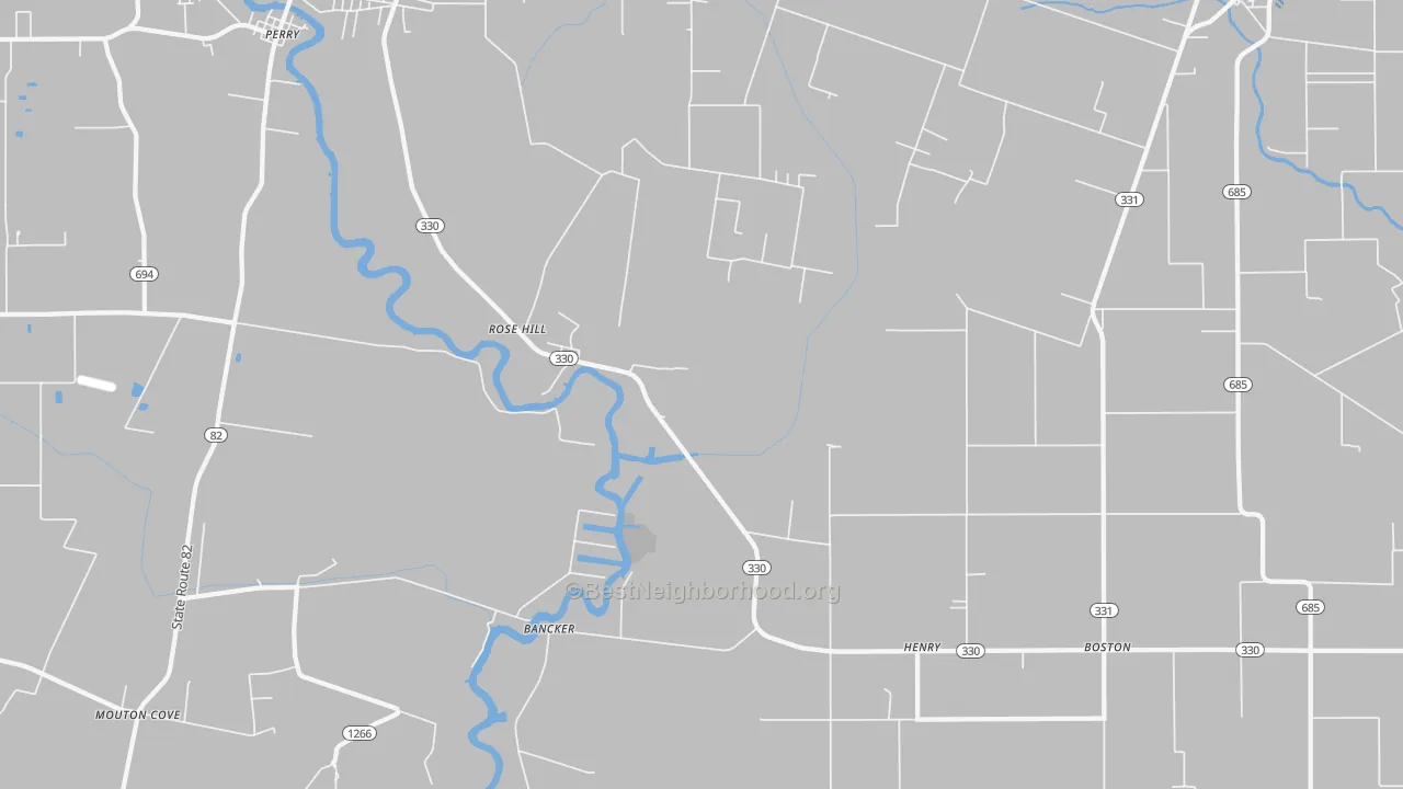 Transit Grade map of Henry, LA