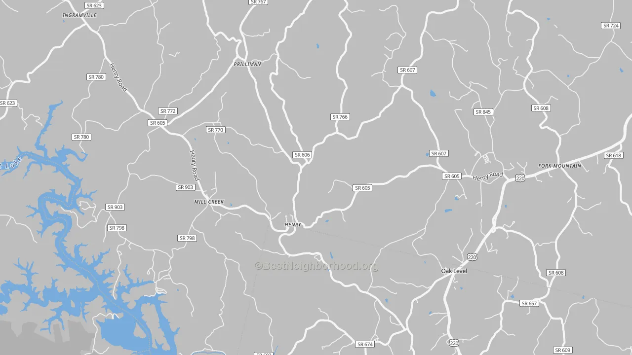 Transit Grade map of Henry, VA