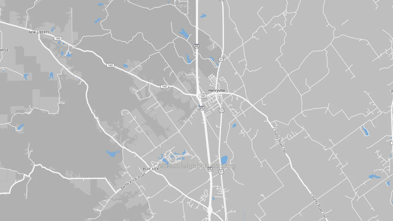 Transit Grade map of Henryville, IN