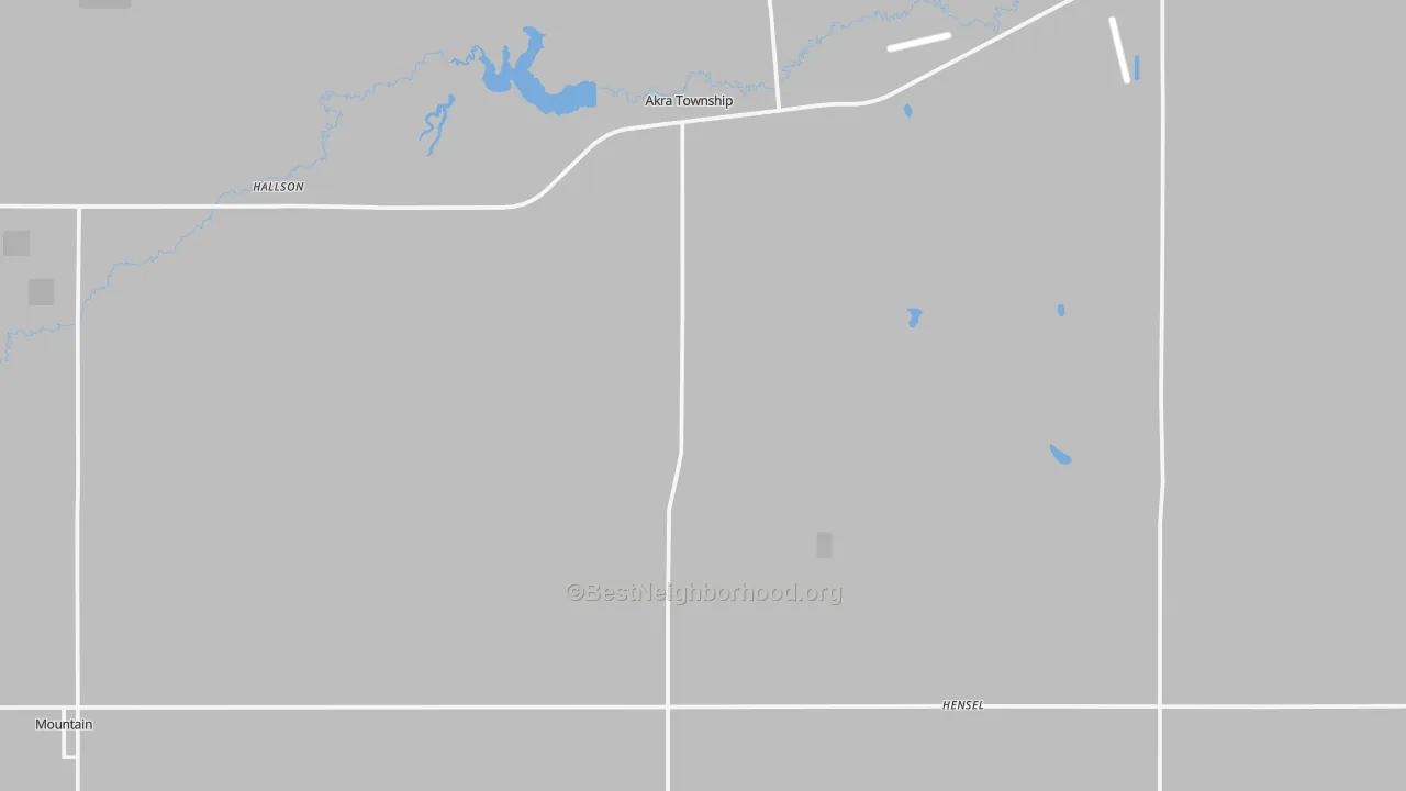 Transit Grade map of Hensel, ND