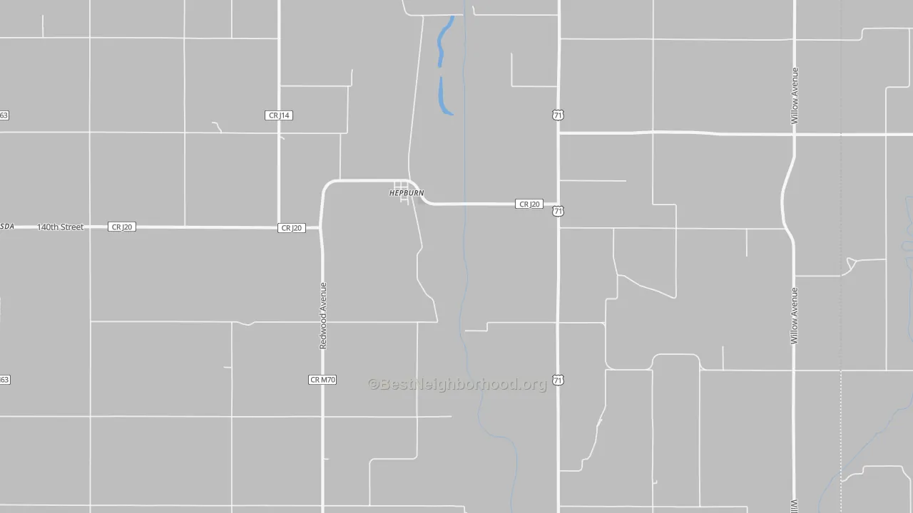 Transit Grade map of Hepburn, IA
