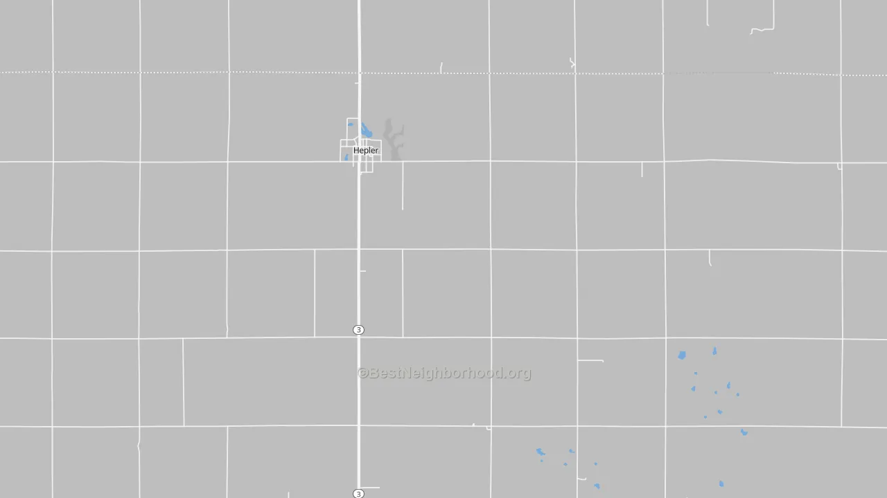 Transit Grade map of Hepler, KS
