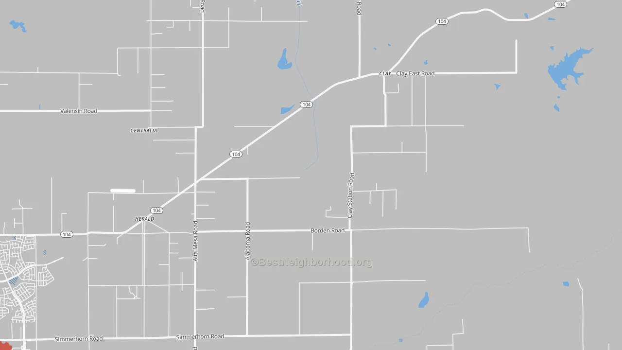 Transit Grade map of Herald, CA
