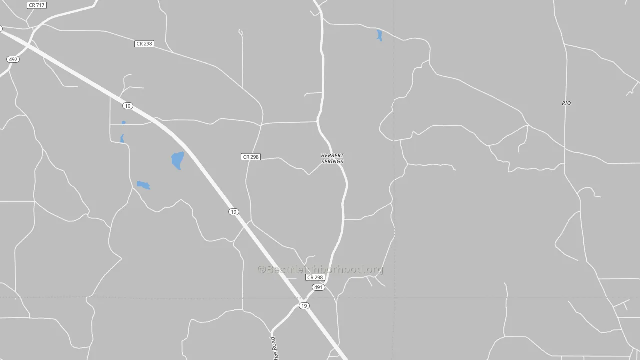 Transit Grade map of Herbert Springs, MS