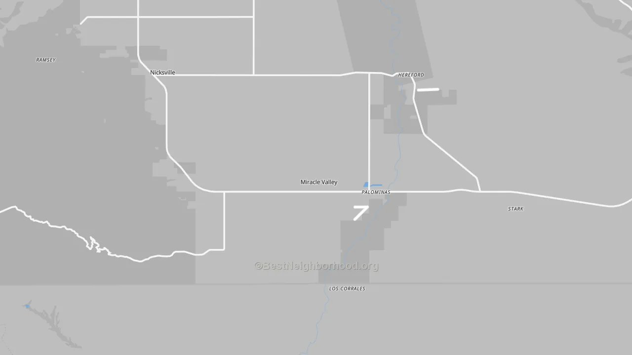 Transit Grade map of Hereford, AZ
