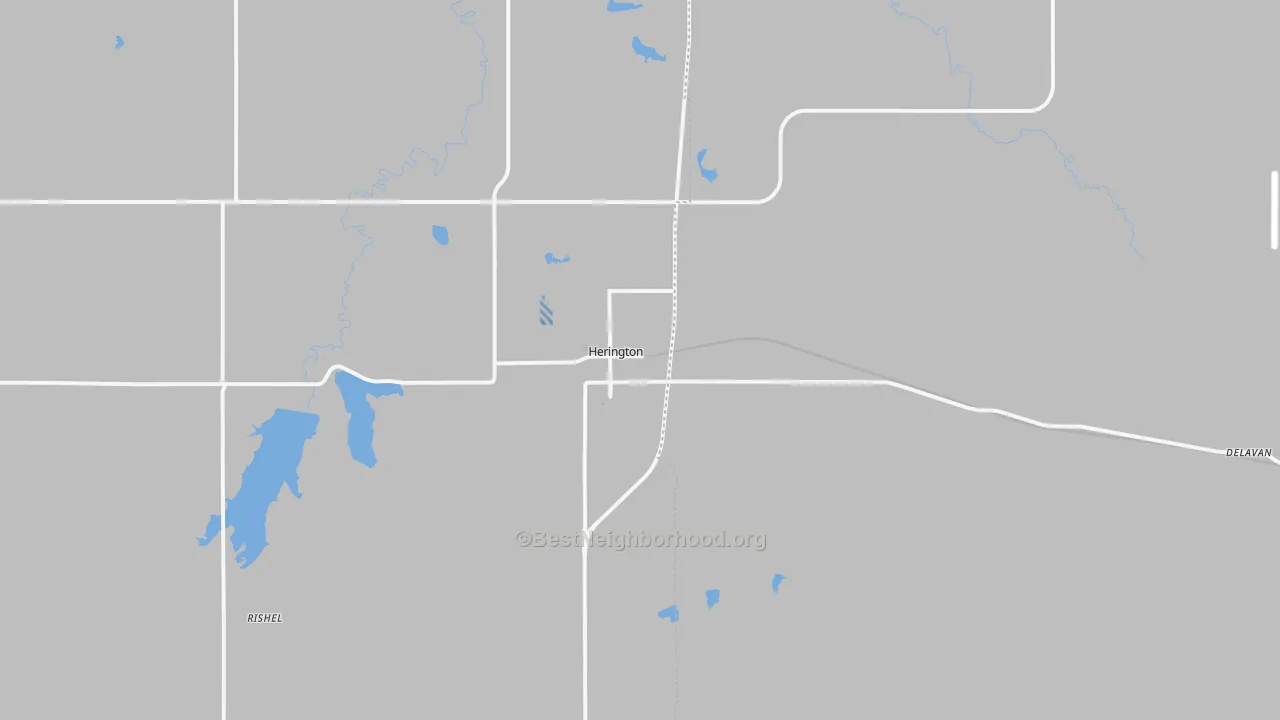 Transit Grade map of Herington, KS