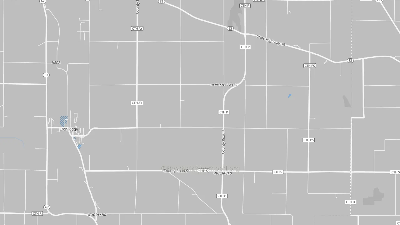 Transit Grade map of Herman Center, WI