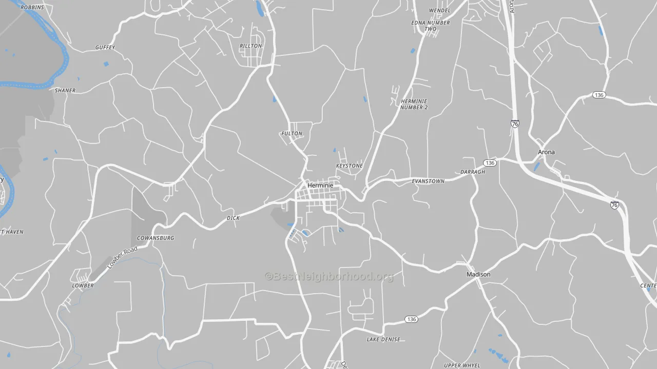 Transit Grade map of Herminie, PA