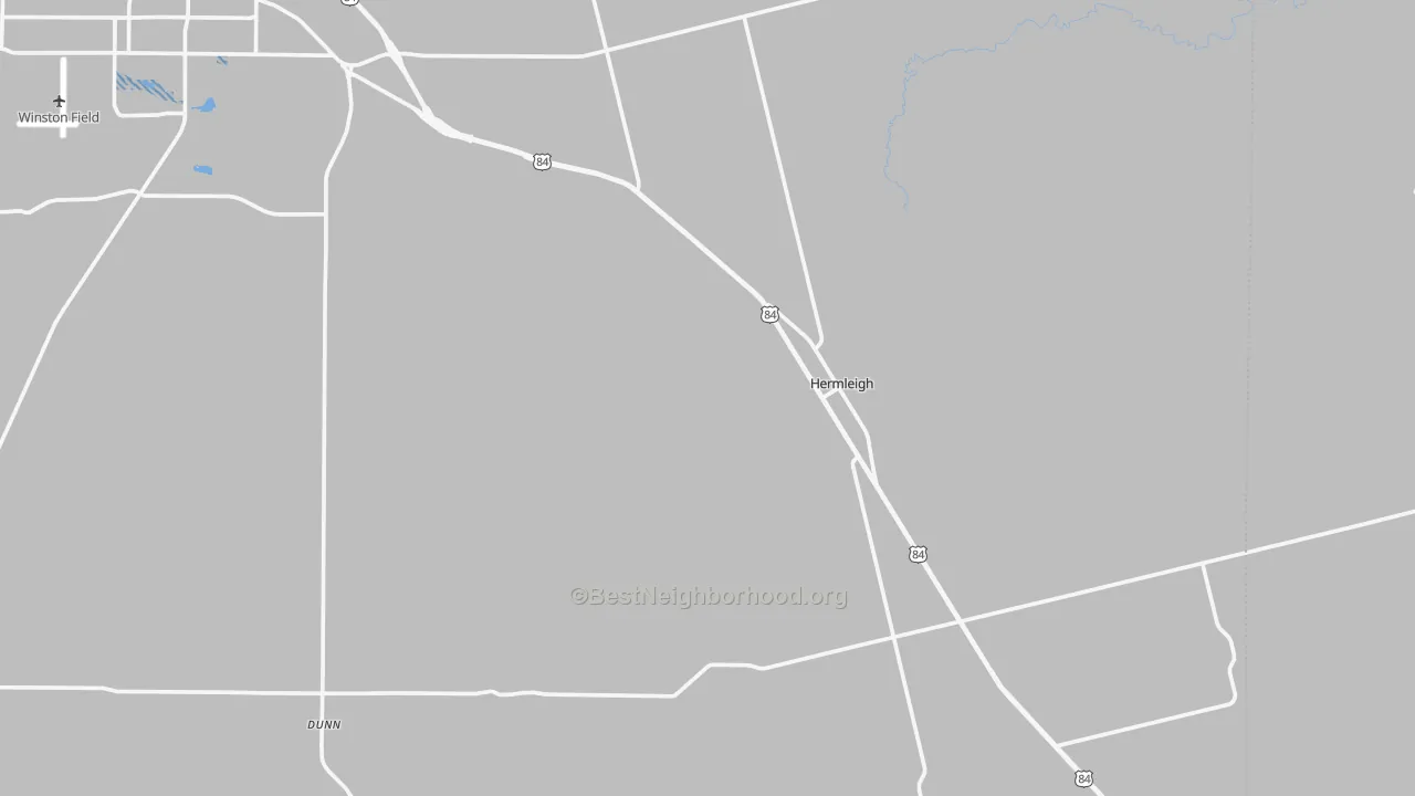 Transit Grade map of Hermleigh, TX