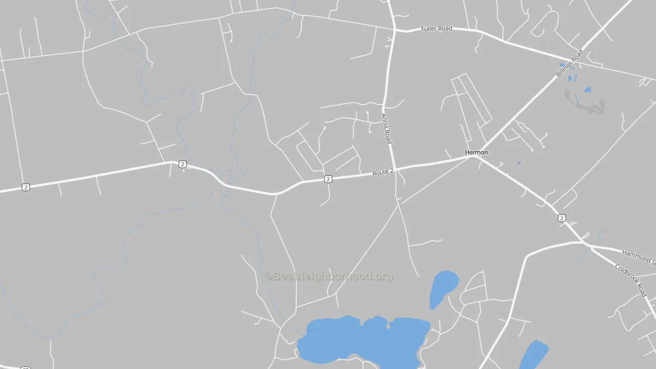 Transit Grade map of Hermon, ME