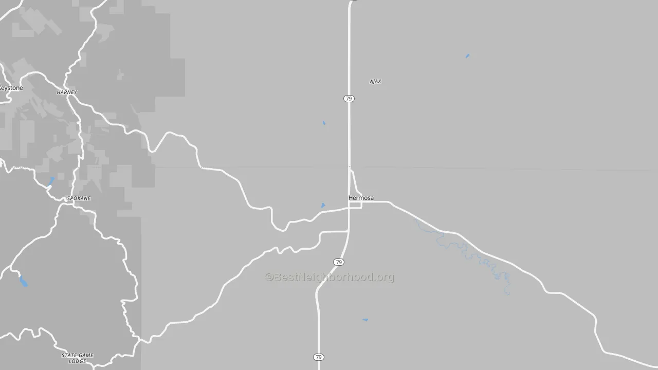 Transit Grade map of Hermosa, SD