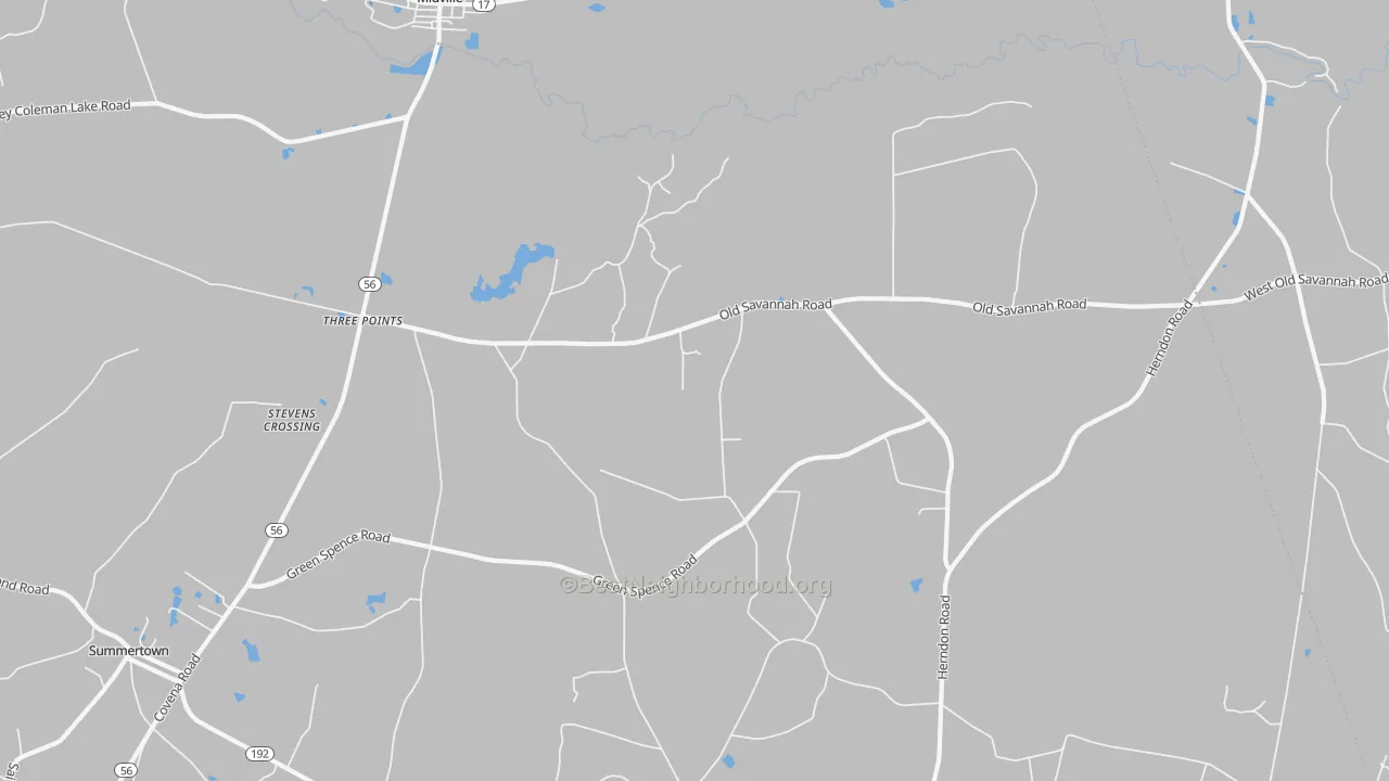 Transit Grade map of Herndon, GA