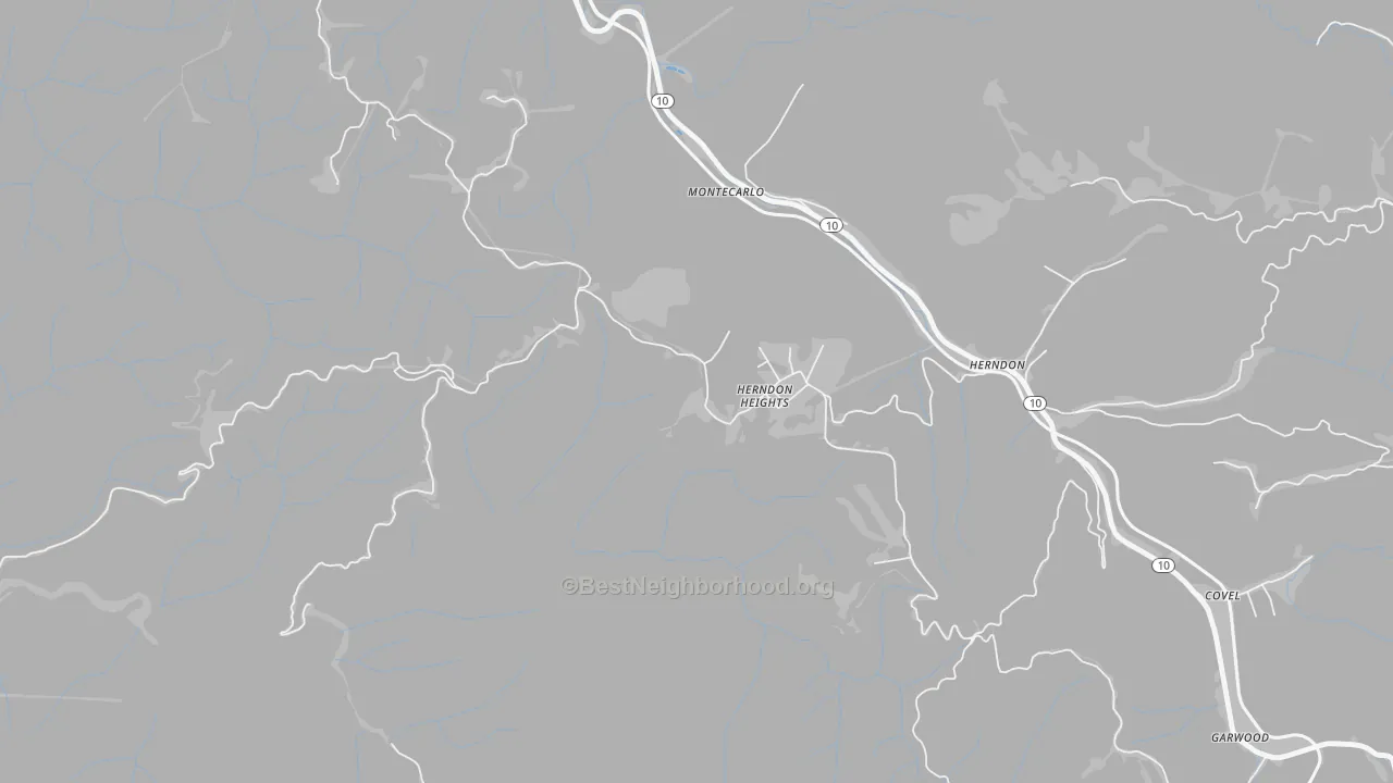 Transit Grade map of Herndon Heights, WV