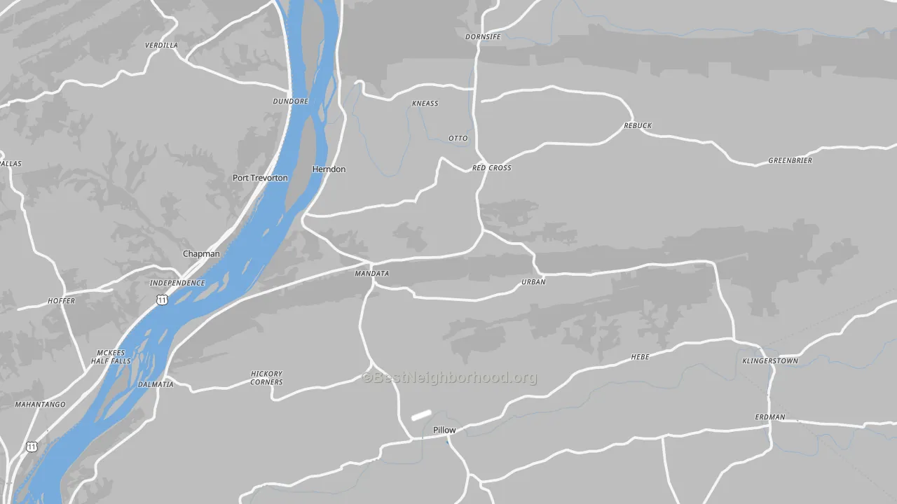 Transit Grade map of Herndon, PA