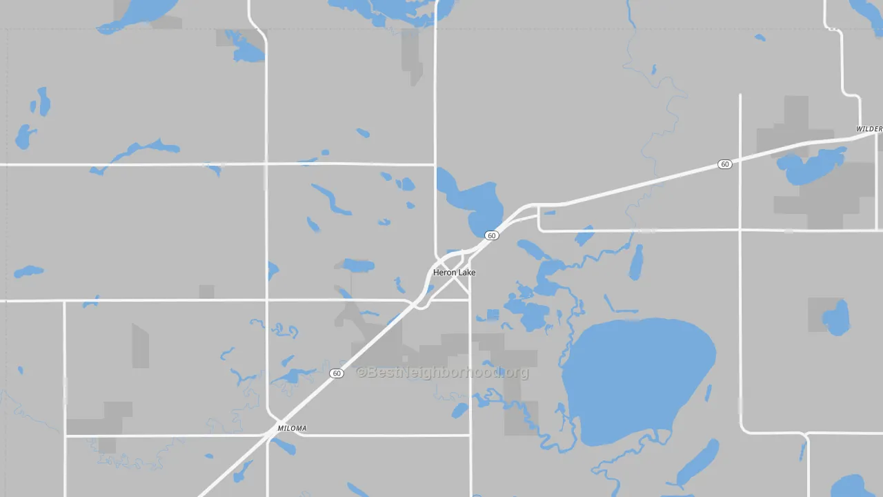 Transit Grade map of Heron Lake, MN