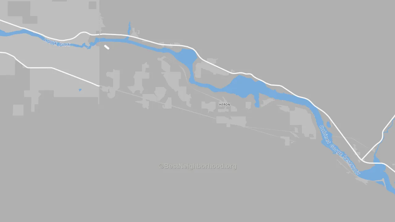 Transit Grade map of Heron, MT