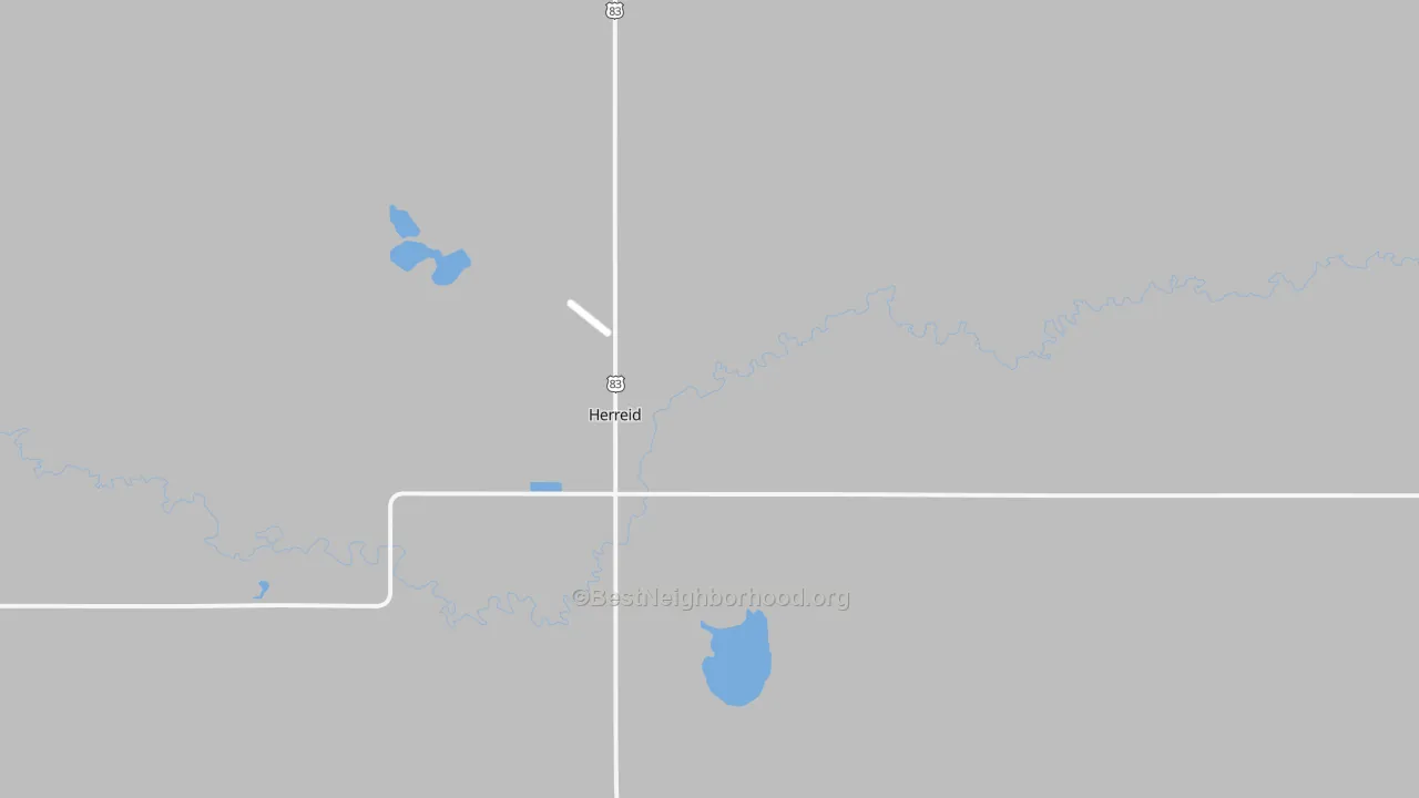 Transit Grade map of Herreid, SD