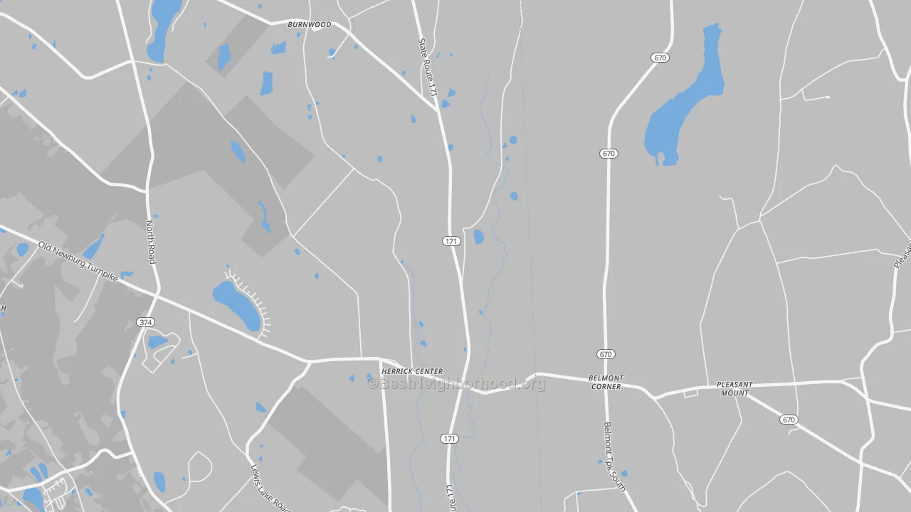 Transit Grade map of Herrick Center, PA