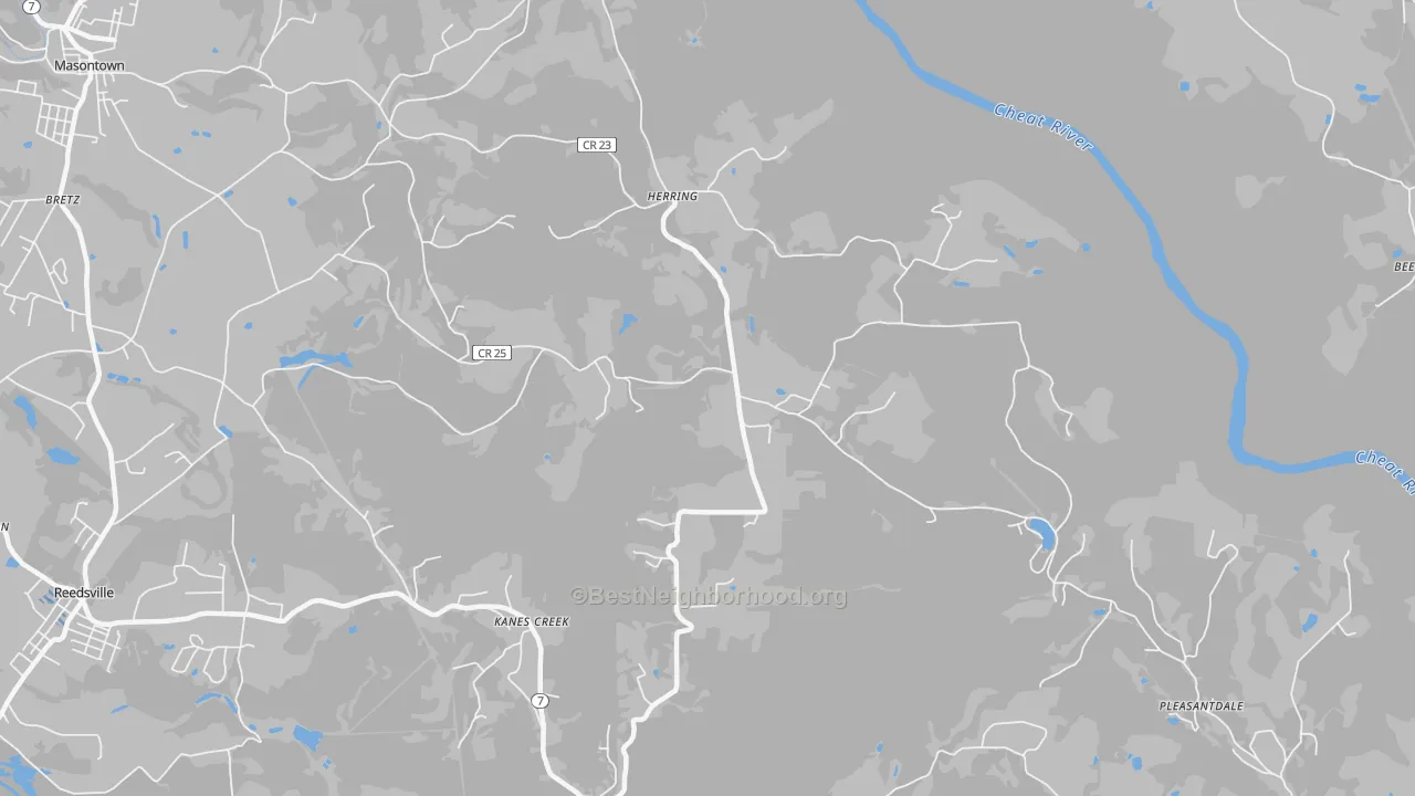 Transit Grade map of Herring, WV