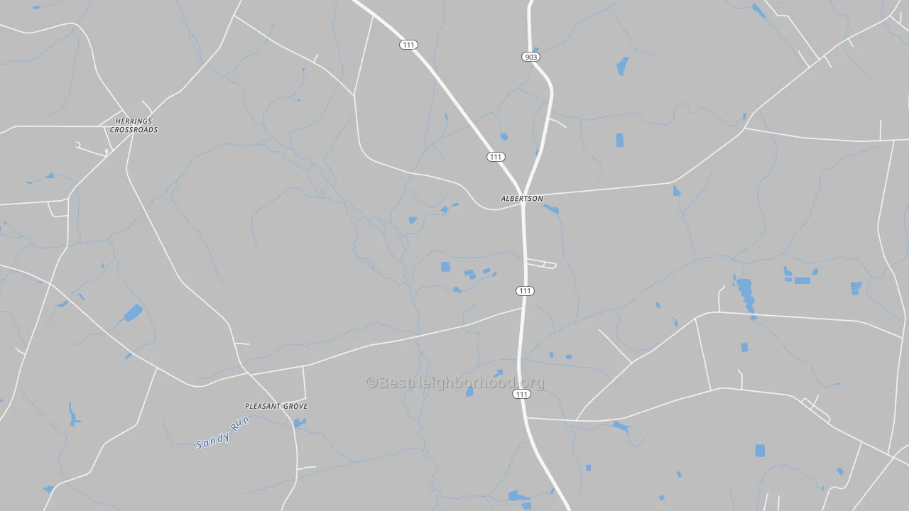 Transit Grade map of Herrings Crossroads, NC