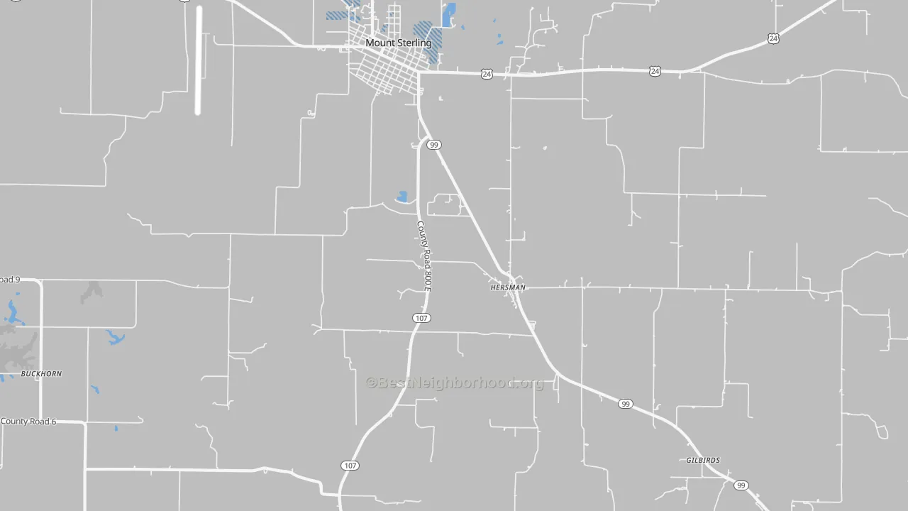 Transit Grade map of Hersman, IL