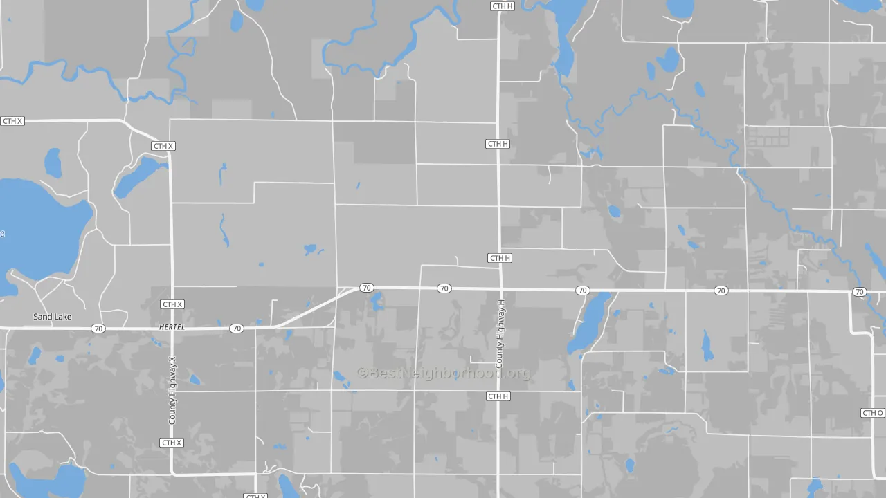 Transit Grade map of Hertel, WI