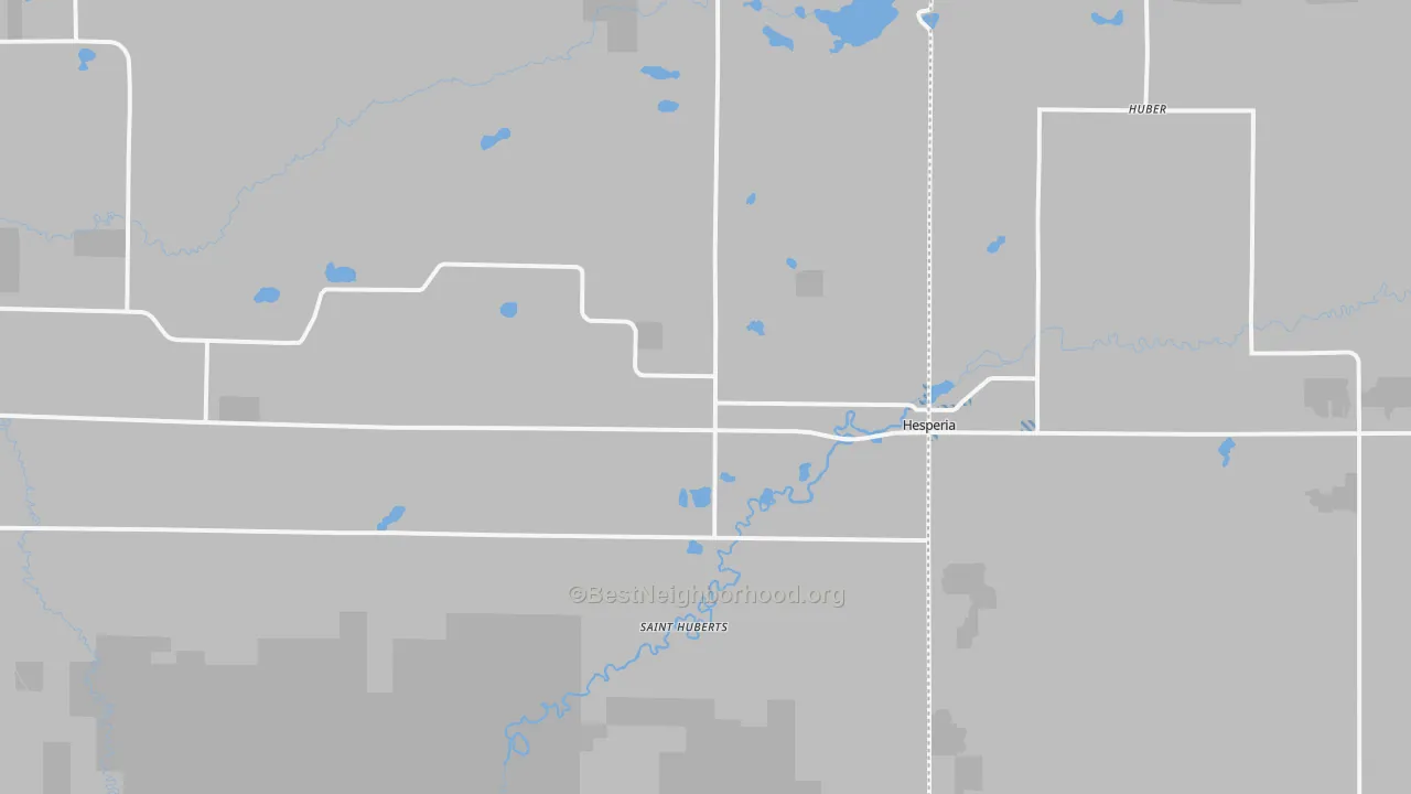 Transit Grade map of Hesperia, MI