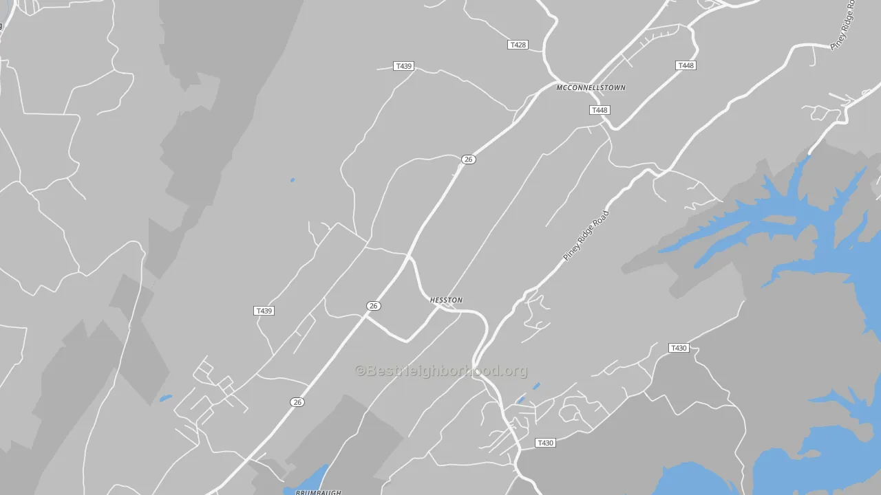 Transit Grade map of Hesston, PA