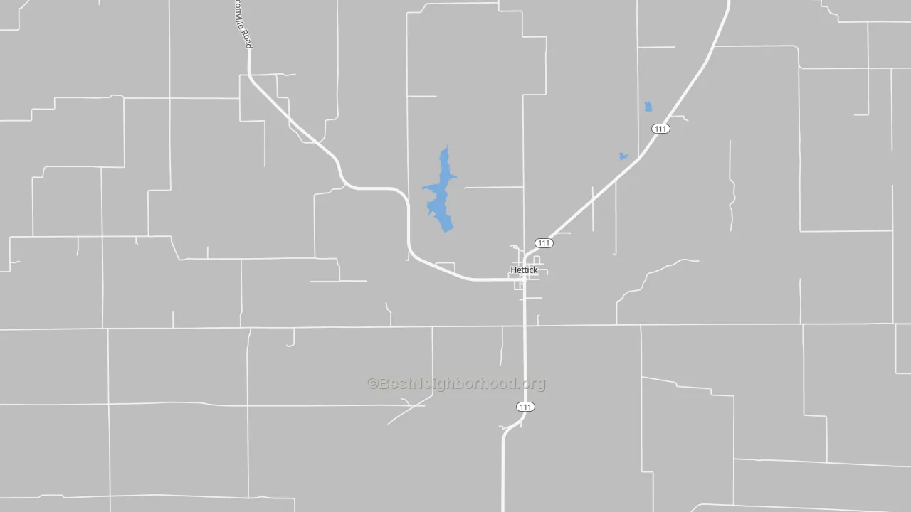 Transit Grade map of Hettick, IL