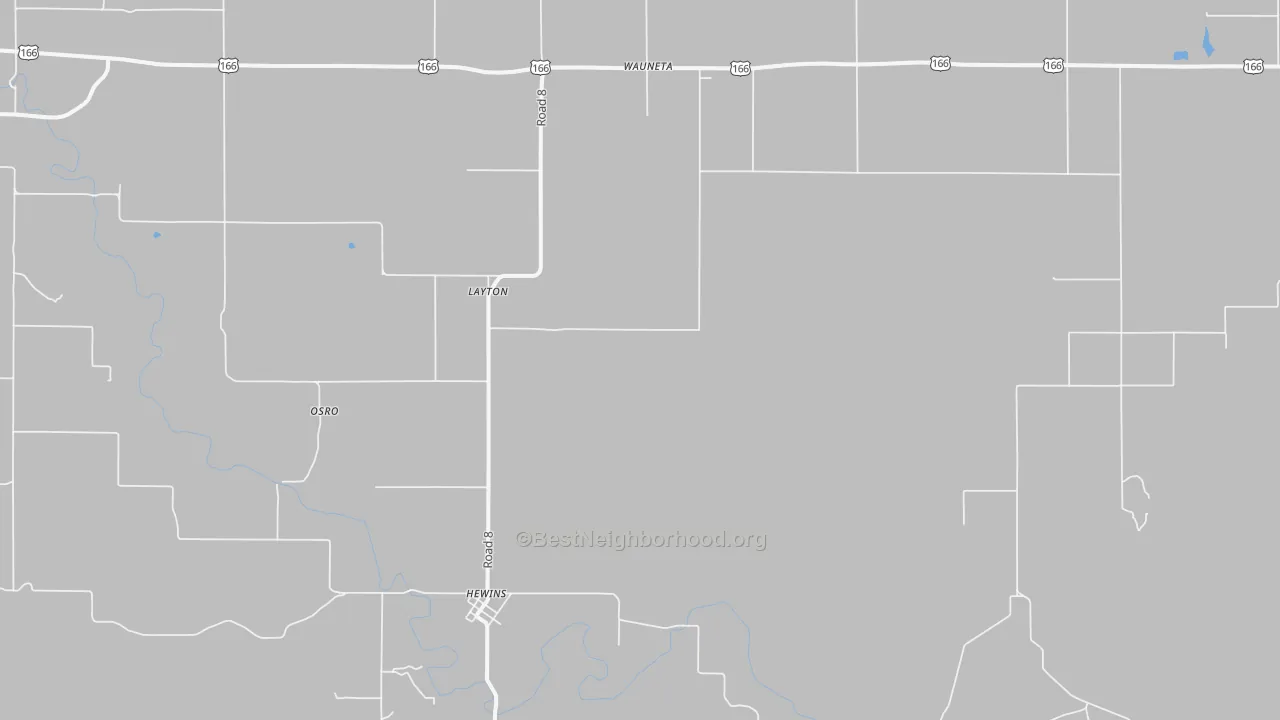 Transit Grade map of Hewins, KS