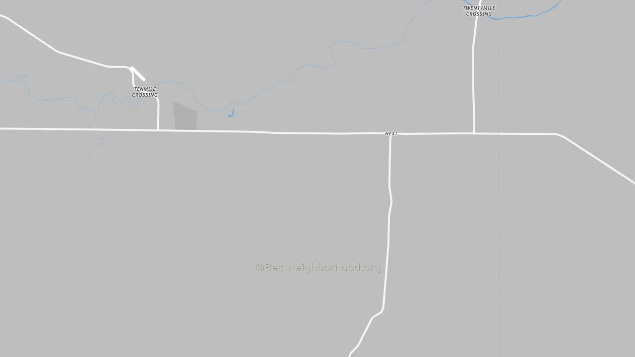 Transit Grade map of Hext, TX