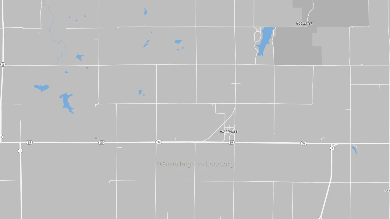 Transit Grade map of Hiattville, KS